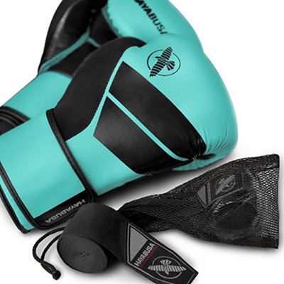 Hayabusa S4 Boxing Gloves Hellblau